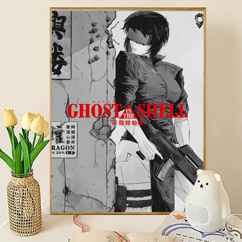 Affiche de film G-Ghost In The Shell, impression artistique murale collante, imperméable, décoration