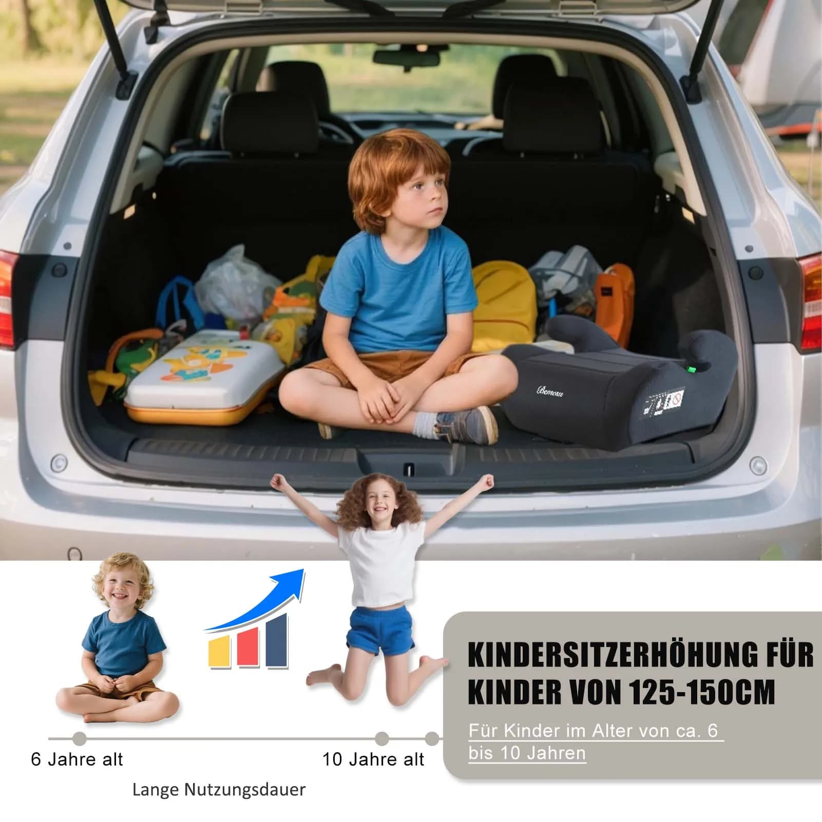 Siège rehausseur de sécurité pour enfant, conforme à la norme I-Size Un Ece R129/03, harnais de sécu