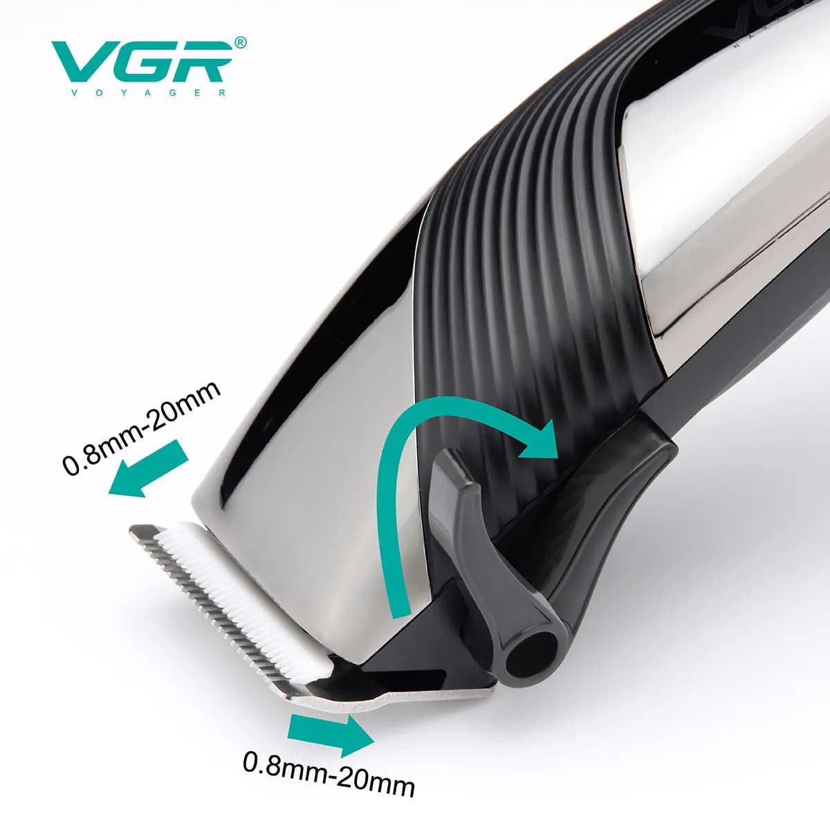 Vgaz121-Tondeuse à cheveux électrique professionnelle réglable pour hommes, machine de coupe de chev