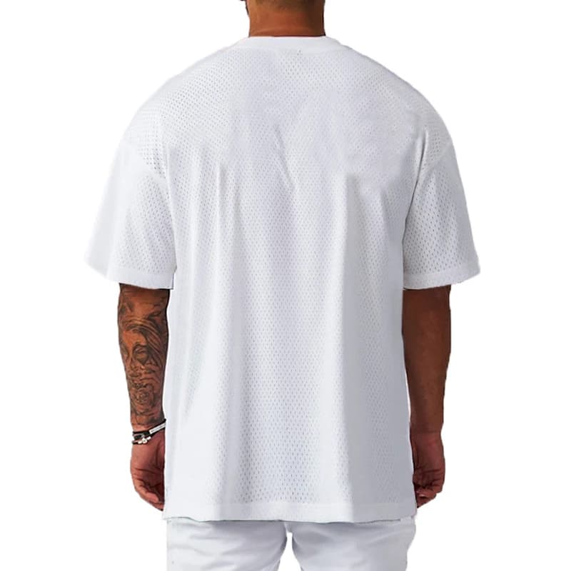 T-Shirt de Sport décontracté pour hommes, surdimensionné, ample, pour gymnastique, musculation, Fitn