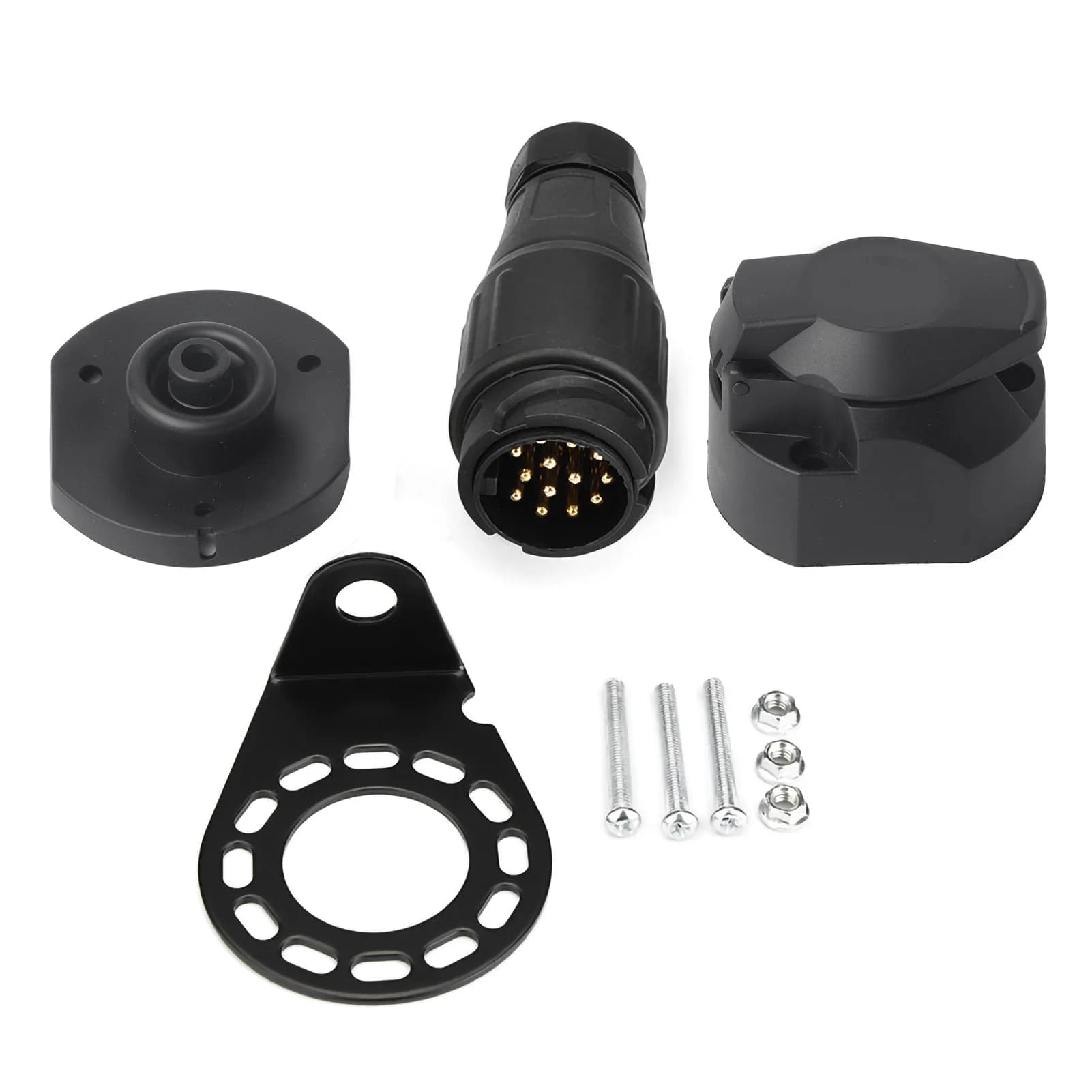 Support d'adaptateur de connecteur de prise de remorque 12V 13 broches pour remorque caravane remorq