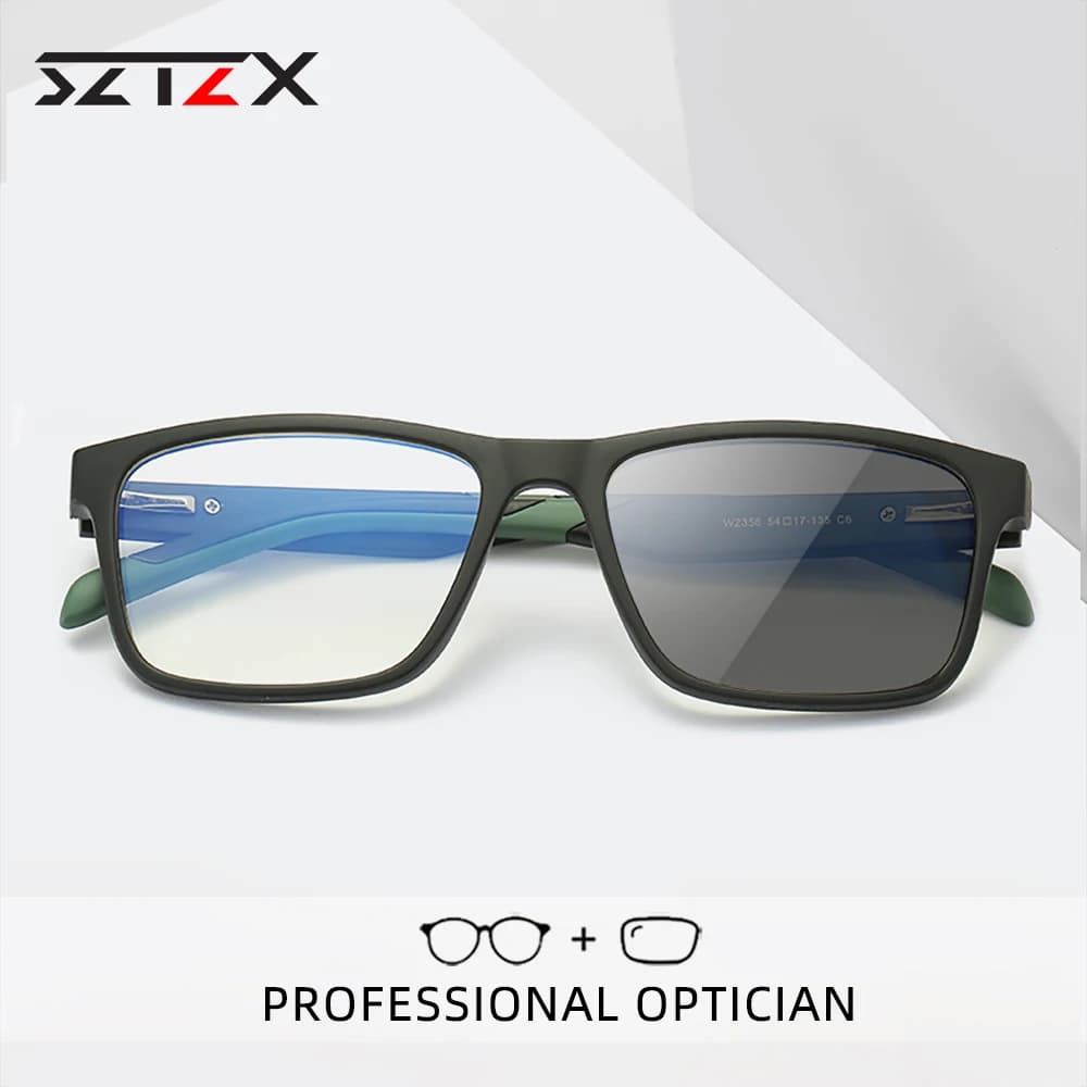 SZTZX nouvelles lunettes de lecture photochromiques TR90 mode Anti-lumière bleue lunettes optiques m