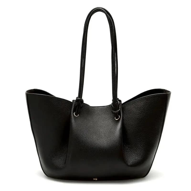 Sac fourre-tout pour femme PG, couleur unie, cuir souple, style extrêmement simple, sensation de dét