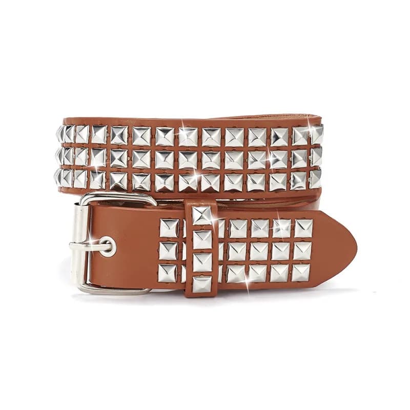 Ceinture cloutée punk pour hommes et femmes, ceinture décorative spéciale tendance et polyvalente in
