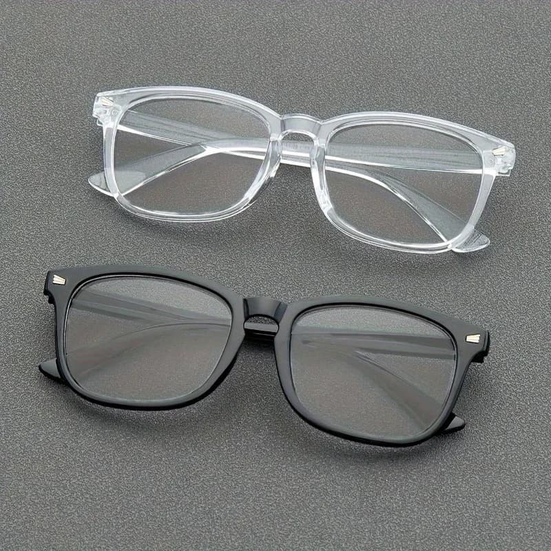 Lunettes Anti-lumière bleue à rivets carrés, 1 pièce, pour les déplacements quotidiens, lunettes à l