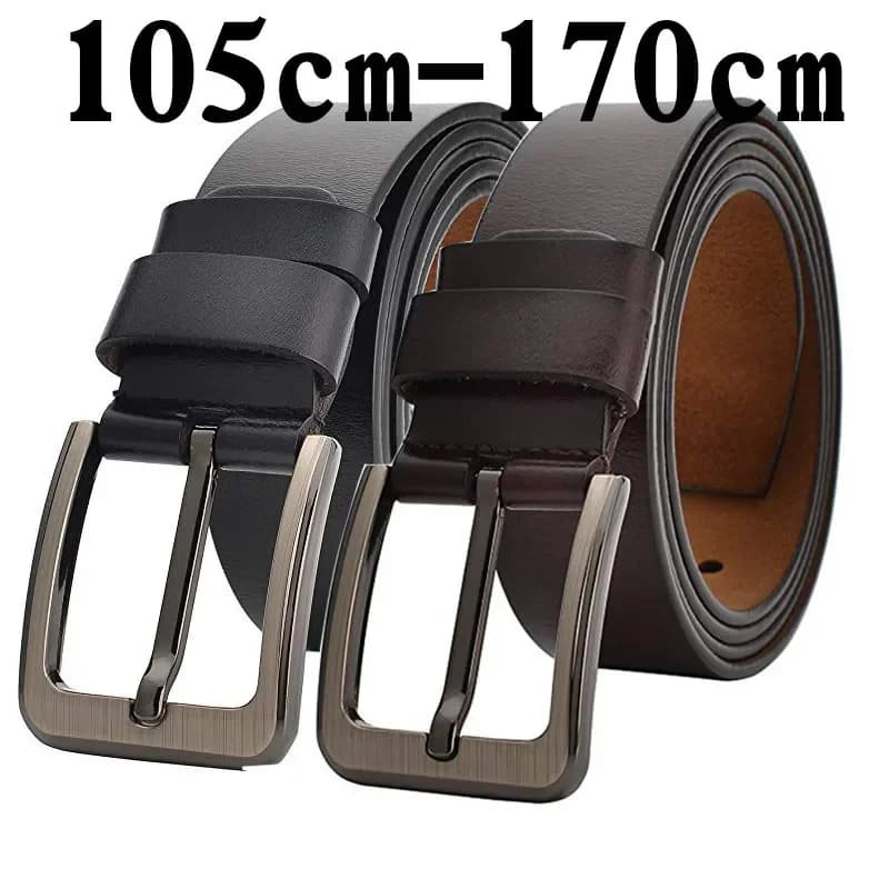 CEXIKA 2024 ceinture en cuir véritable hommes 140 150 160 170 cm grande taille ceintures de créateur