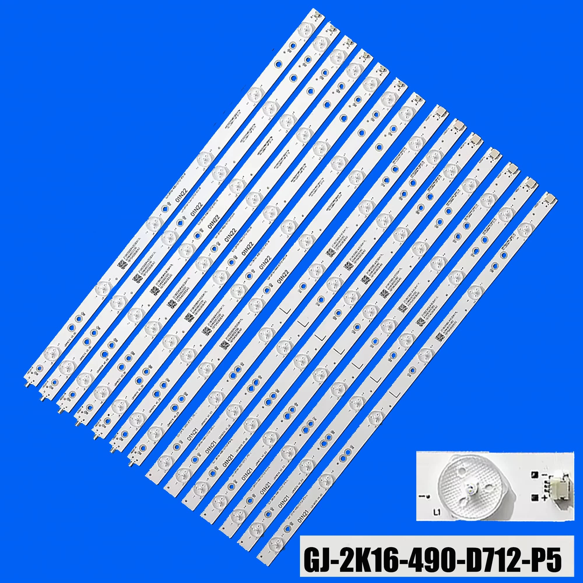Bande de rétro-éclairage LED pour 49PUS6551 49PUS6581 49PUS6401 49PUS6501 49PUH6101/88 49PUS6561 49P