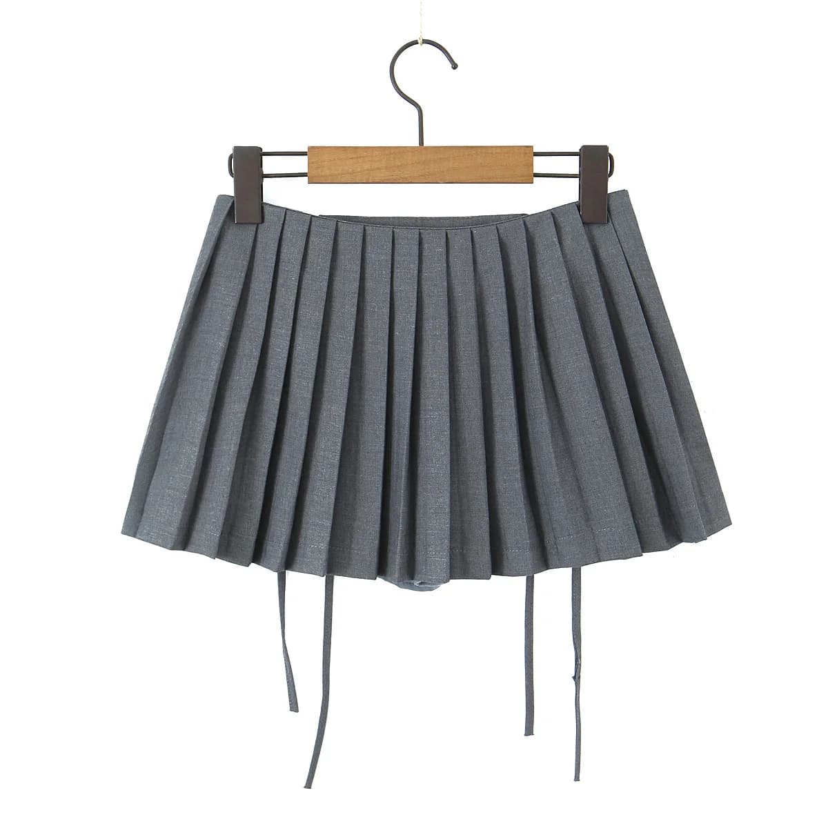 Jupe plissée avec short pour femme, mode coréenne, super mini jupe, sexy, kawaii, punk, vêtements de