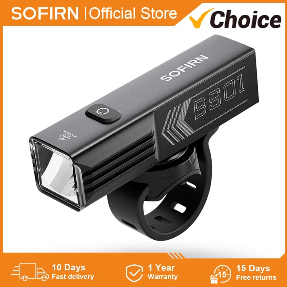 Sofirn BS01 lumière de vélo IP65 étanche 2000LM vélo 5000mAh batterie lampe de poche USB charge régl