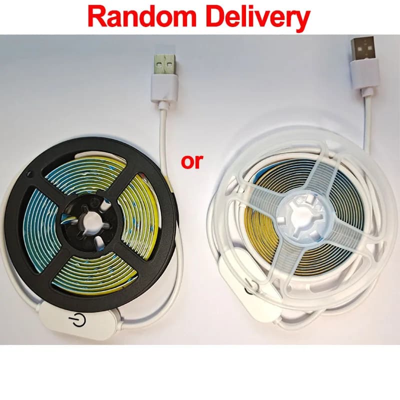 Bande Lumineuse LED COB Tactile, Gradateur Flexible, Ruban à Diodes, USB, Linéaire, Éclairage Nik, L