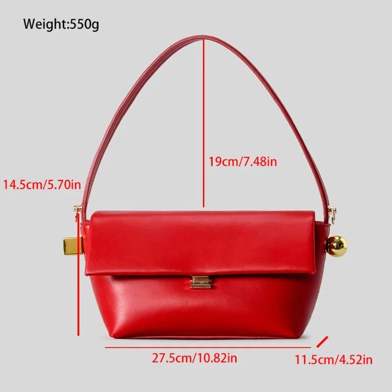 Sac à bandoulière carré à rabat, couleur unie, sac à main tendance avec poignée supérieure, design l