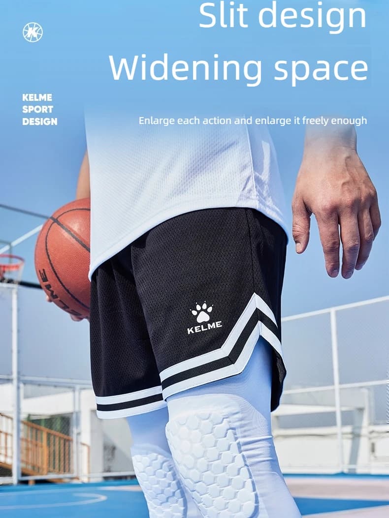 Shorts de basket-ball KELME, shorts de sport pour hommes, modèles d'été respirants, style américain 