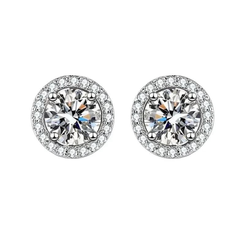 Boucles d'oreilles en diamant Mosonite, sac carré, bijoux de mariage, fête simple et à la mode, cade