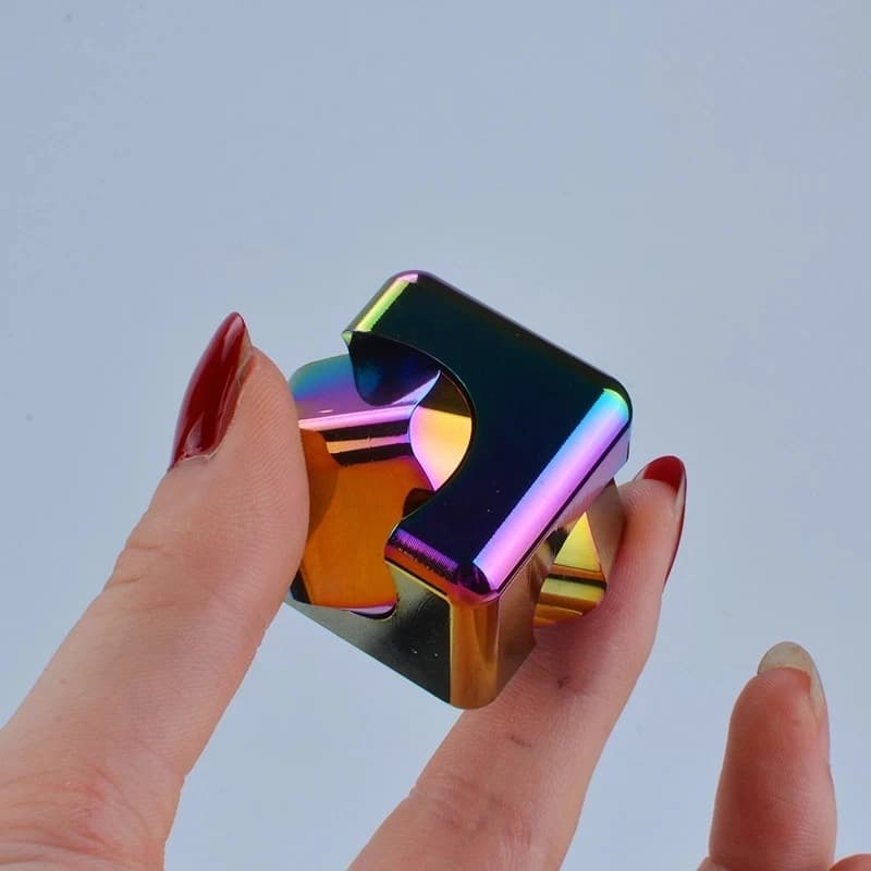 Cube de dés à décompression carré, Anti-anxiété, jouets du bout des doigts, Fidget Spinner, jouets d