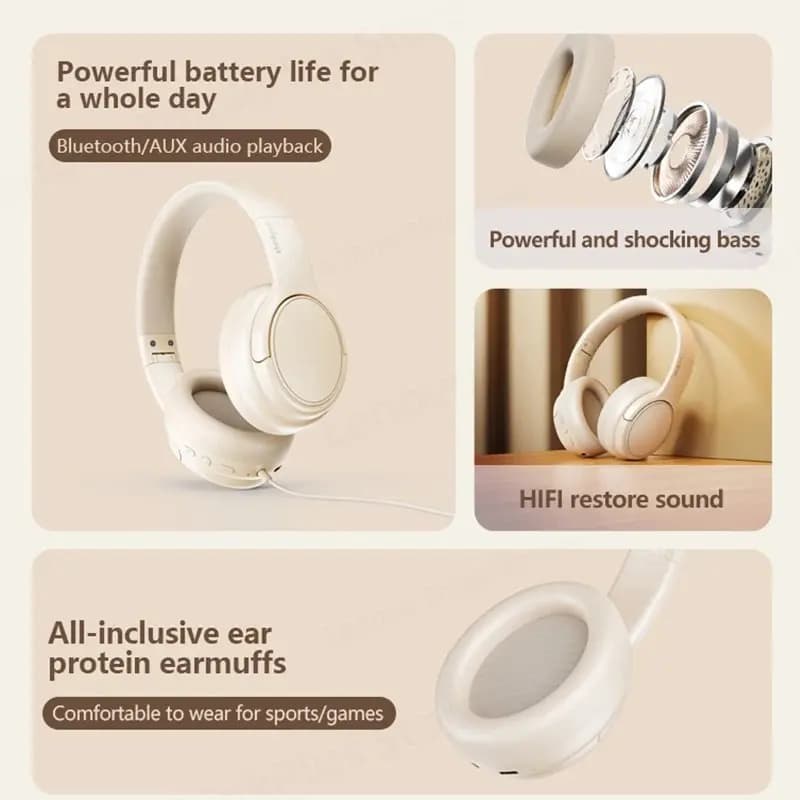 Lenovo-Casque sans fil TH20, Bluetooth 5.3, Mode tourisme, Casque pliable, dehors, Sauna, Téléphone,
