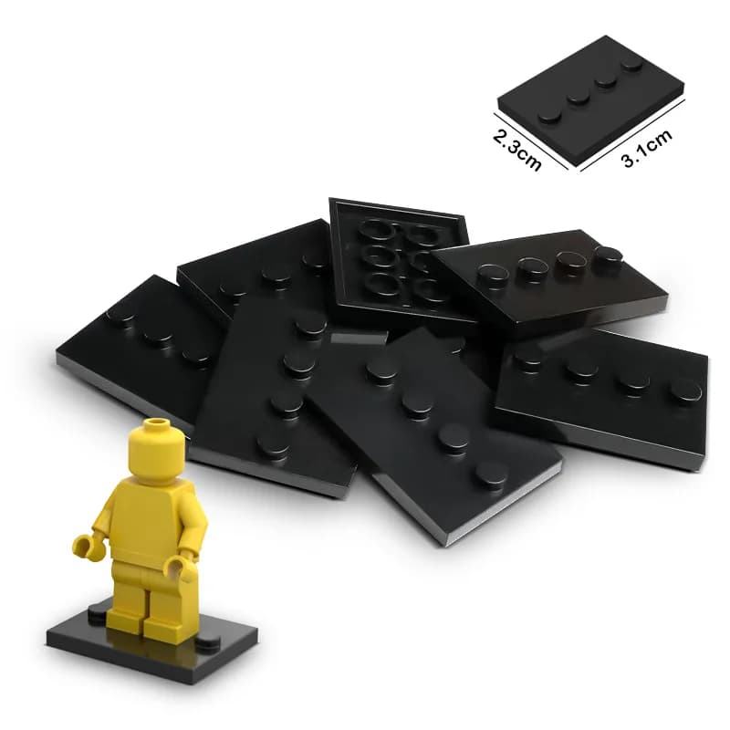 Support de figurines de ville, 50 pièces, blocs de construction MOC à monter soi-même, accessoires, 