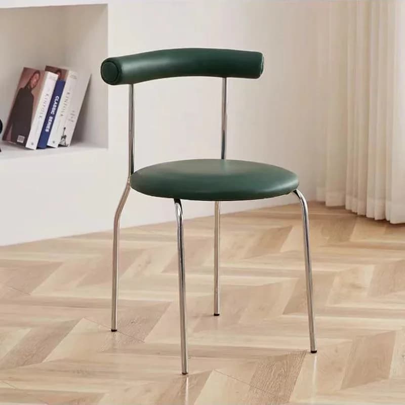 ChimEuropean-Chaises de salle à manger nordiques en métal blanc, mobilier moderne de luxe pour la ma