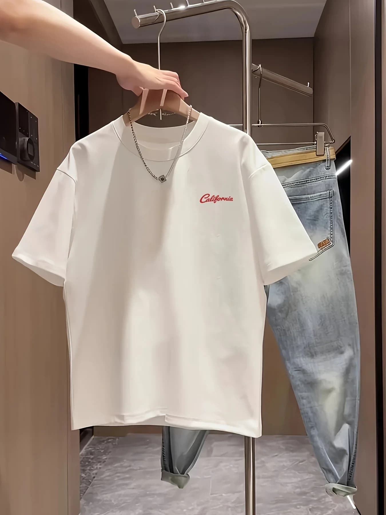 T-shirt vintage pour homme California Burrito, motif rétro de la côte ouest, coupe ample en coton, m