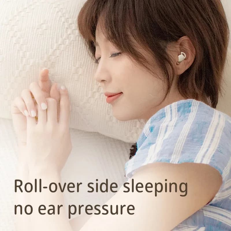 HaaYot sans fil Sleepbuds Bluetooth dormir écouteurs Mini invisible confortable blocage du bruit cas