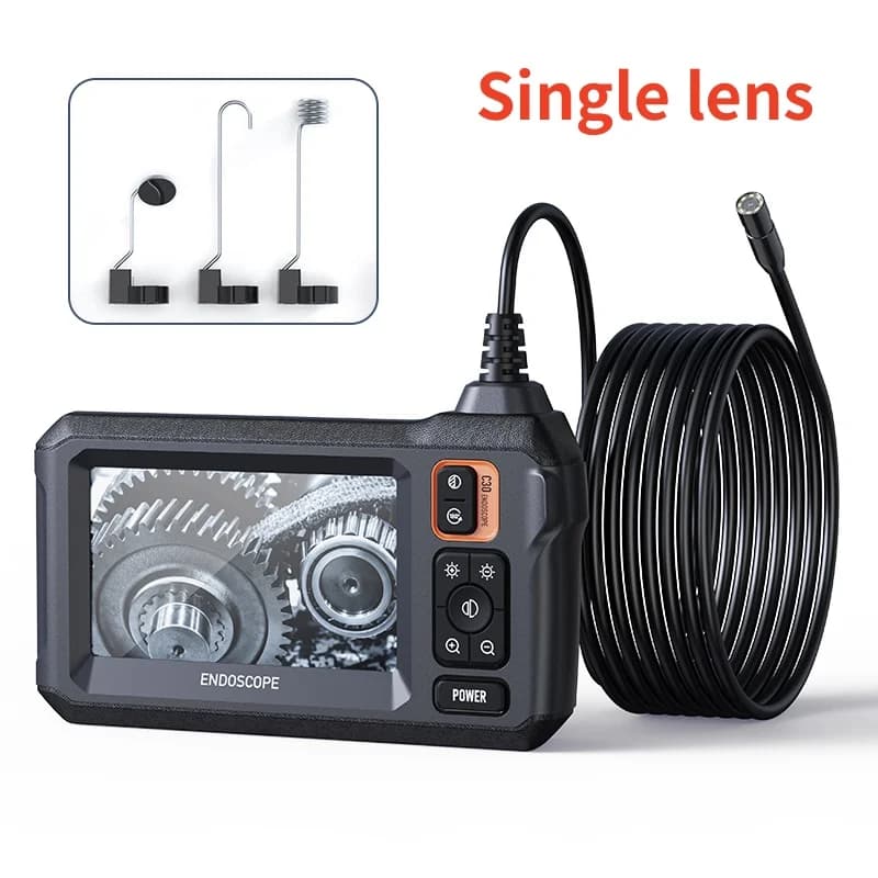 Caméra endoscopique industrielle, écran IPS de 4.3 pouces, 8mm HD1080P IP67, étanche, 8 lumières LED