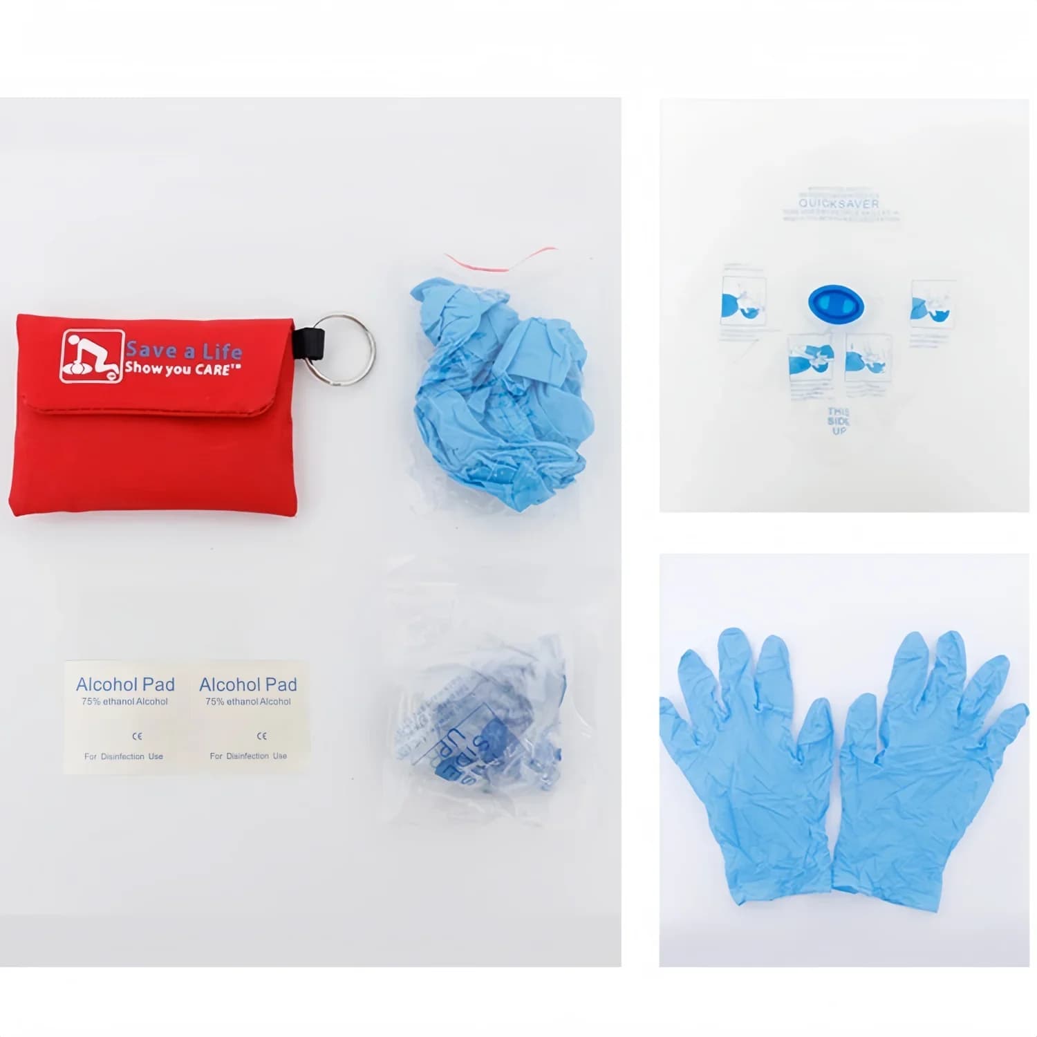 Kit de Réponse Tactique aux Urgences Masque RCP Essentiels de Premiers Secours pour les Soins Critiq