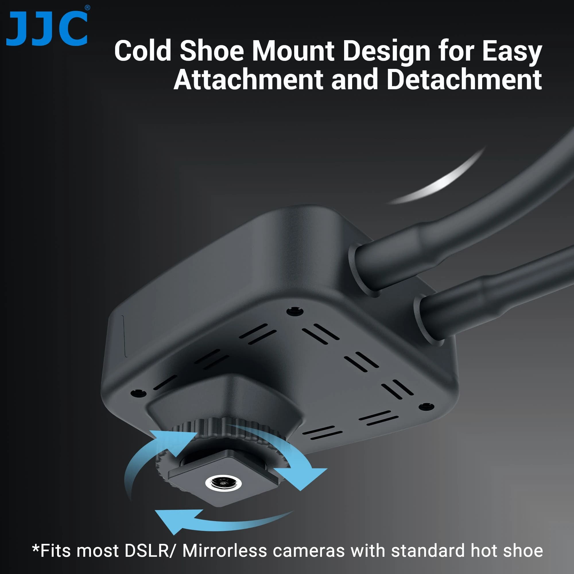 JJC LED Macro bras lumière avec 10 niveaux de luminosité réglable Macro photographie éclairage pour 