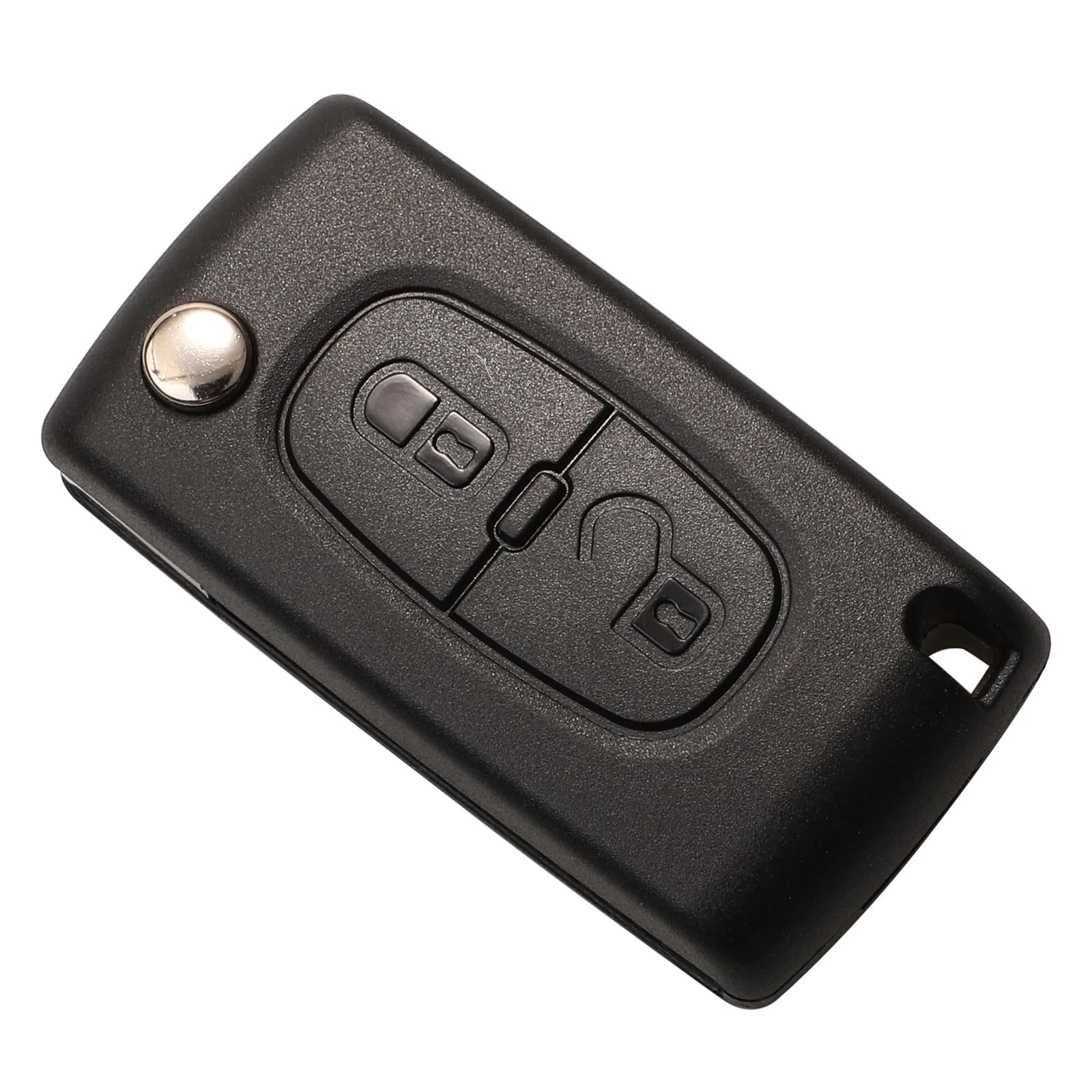 Jingyuqin 2/3 boutons rabat pliant coque de clé de voiture à distance pour peugeot 107 206 307 407 4