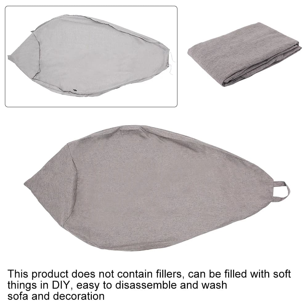 Canapés paresseux sans remplissage pour adultes, housse de chaise, chaise de sac de haricot, canapé,