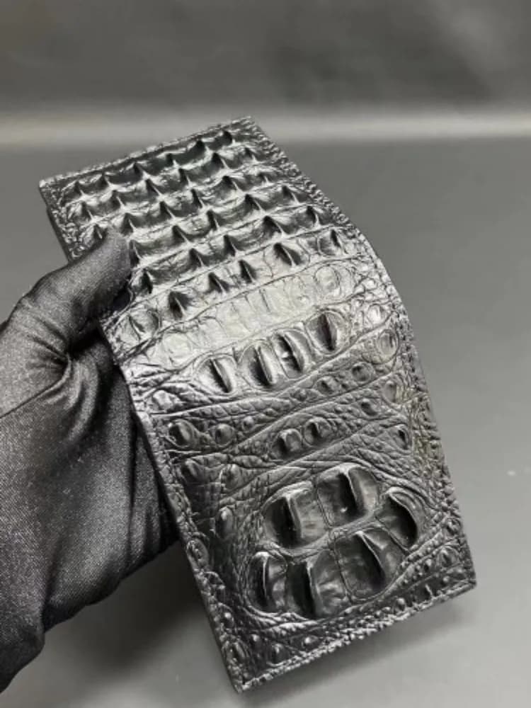 Nouveaux hommes peau de Crocodile en cuir véritable portefeuille à la main pochette sac à main conce