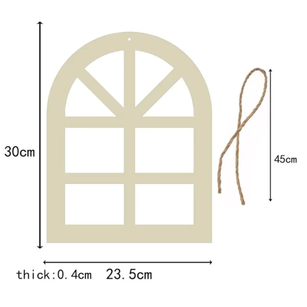 Maison tenture murale chambre fond chambre décor bois cintre pendentif fenêtre en forme pendentif Al