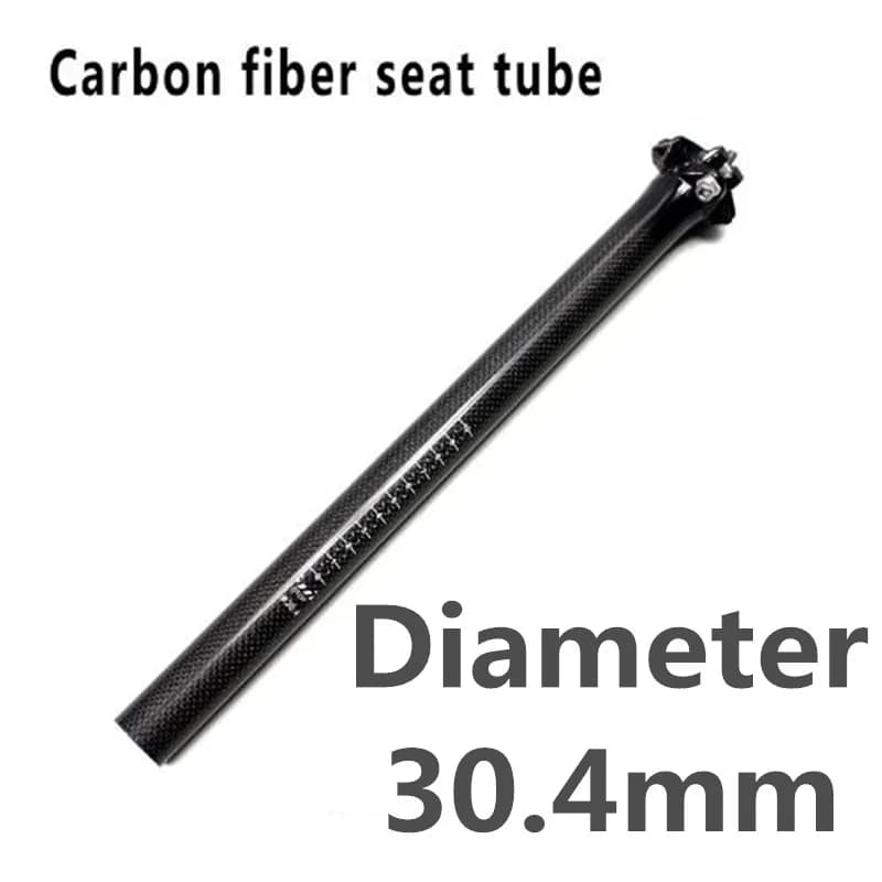 Tige de selle de vélo de montagne en Fiber de carbone, Tube de selle de vélo de route, pièces de cyc