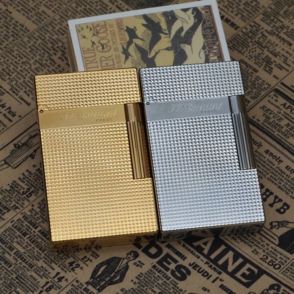 JT Dunant-Briquet à gaz butane Ping Sound, gadgets de fumée gravés classiques, accessoire de cigare 