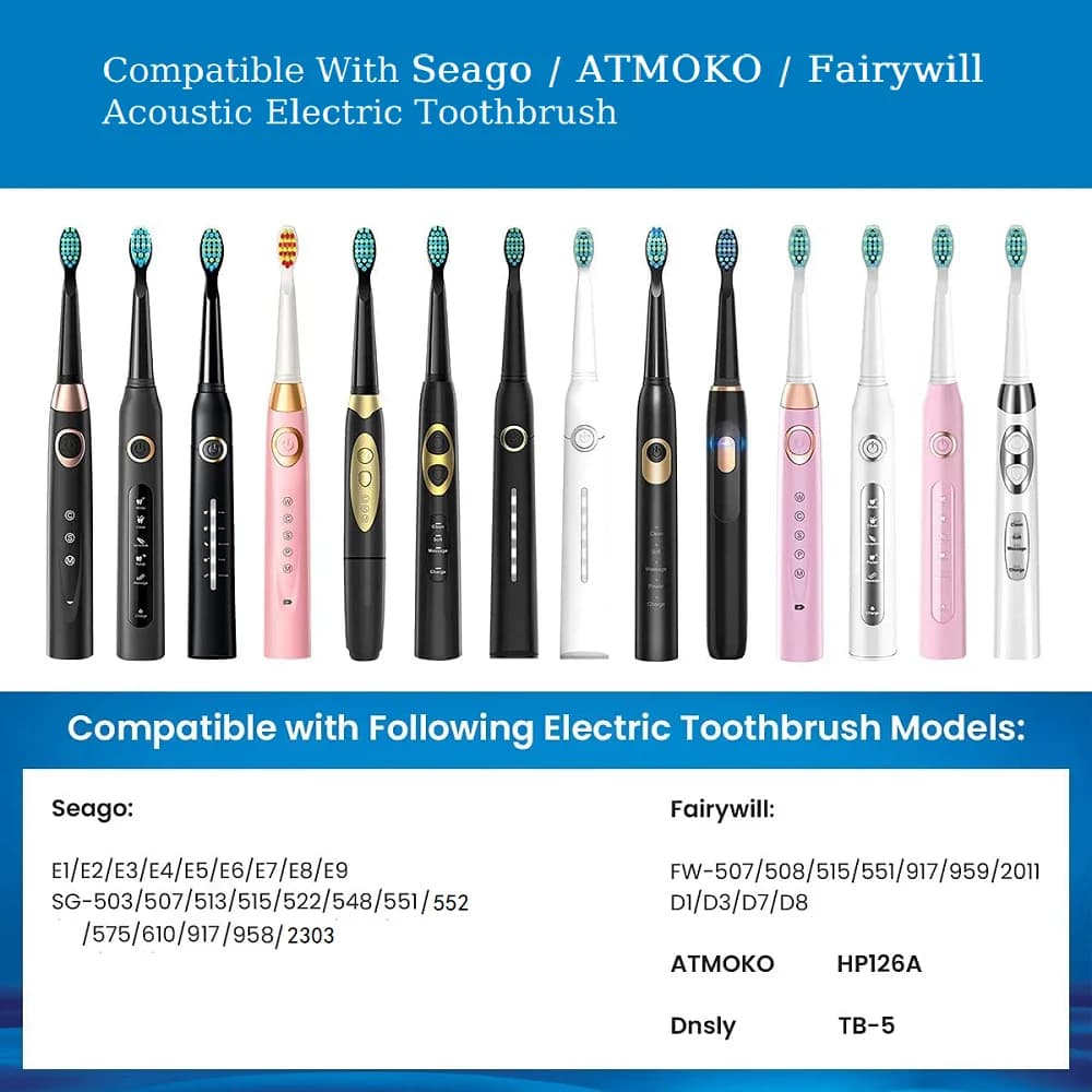 4/8/12/16 pièces têtes de brosse de rechange pour Seago pour Fairywill tête de brosse à dents électr