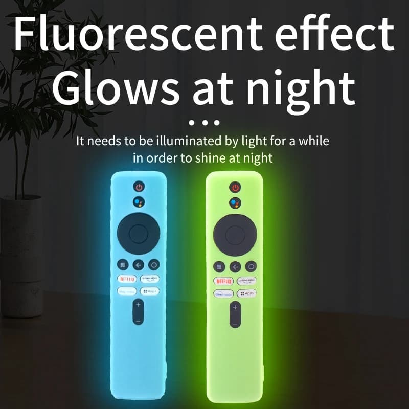 Étui de télécommande lumineux en Silicone, 1 pièce, pour Xiaomi TV Box S (2e génération), housse de 