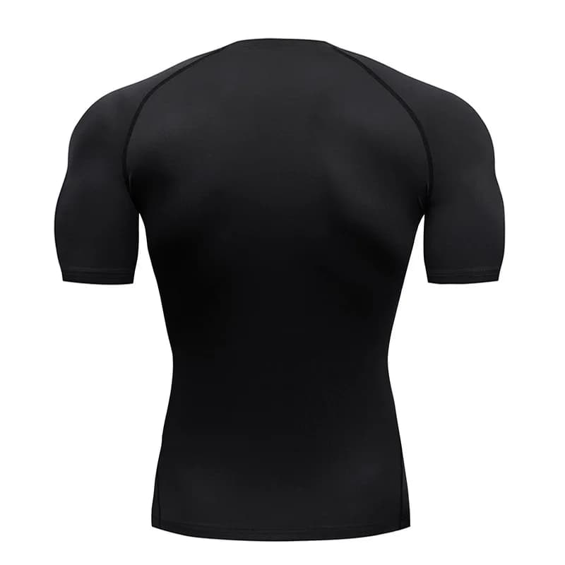 Chauve-souris imprimé hommes T-Shirt serré course Compression Compression T-Shirt salle de sport Fit