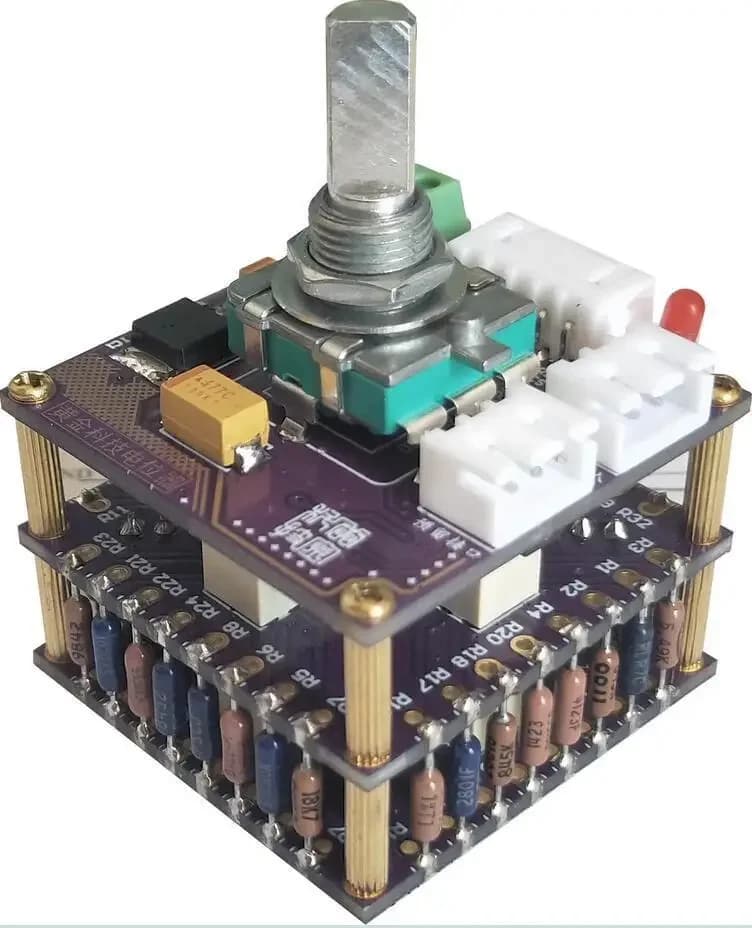 Hiend Potentiomètre de volume à distance 2X 50K stéréo avec résistances Dale (B7-2)