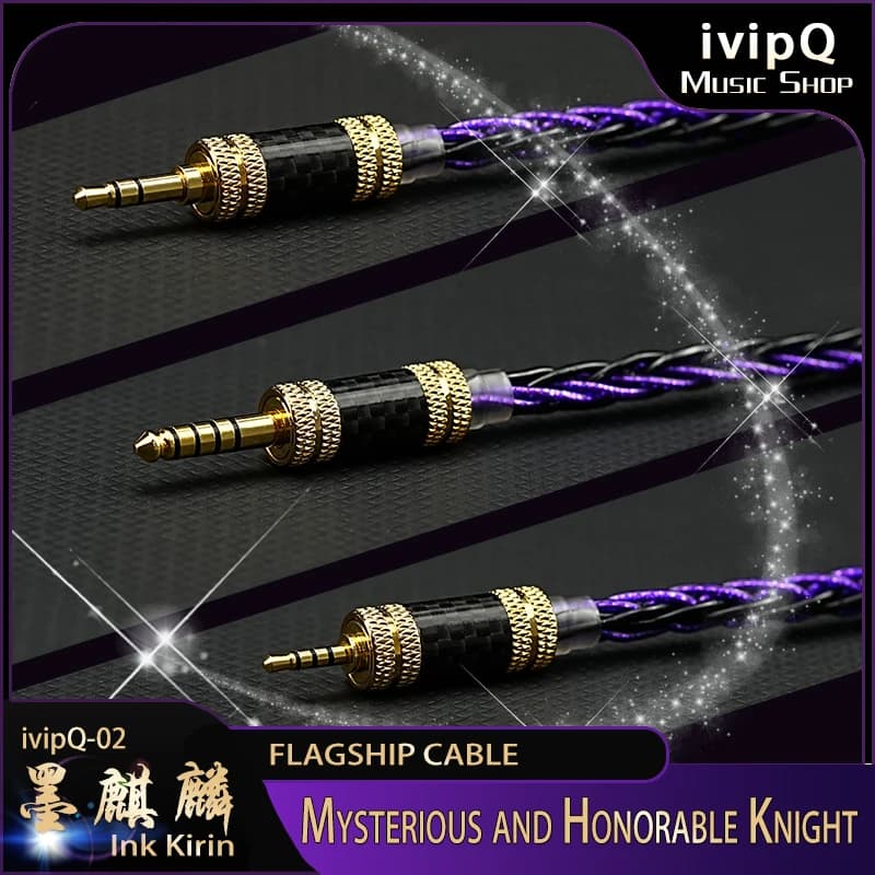 Câble de mise à niveau pour écouteurs HiFi IEM, modèle phare ivipQ-02, conducteur multi-éléments ave