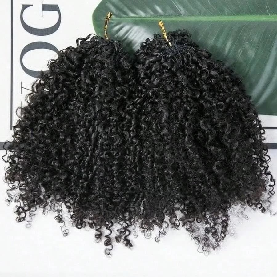 Tresses Bohèmes Bouclées au Crochet Cheveux Humains Sans Nœuds 300g Pré-Séparées Plumes au Crochet C