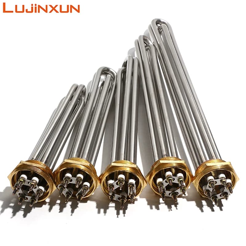 LUJINXUN-Chauffe-eau électrique à immersion, Booster tubulaire, 152 SUS304, 220V, 3KW, 4,5 KW, 6KW, 