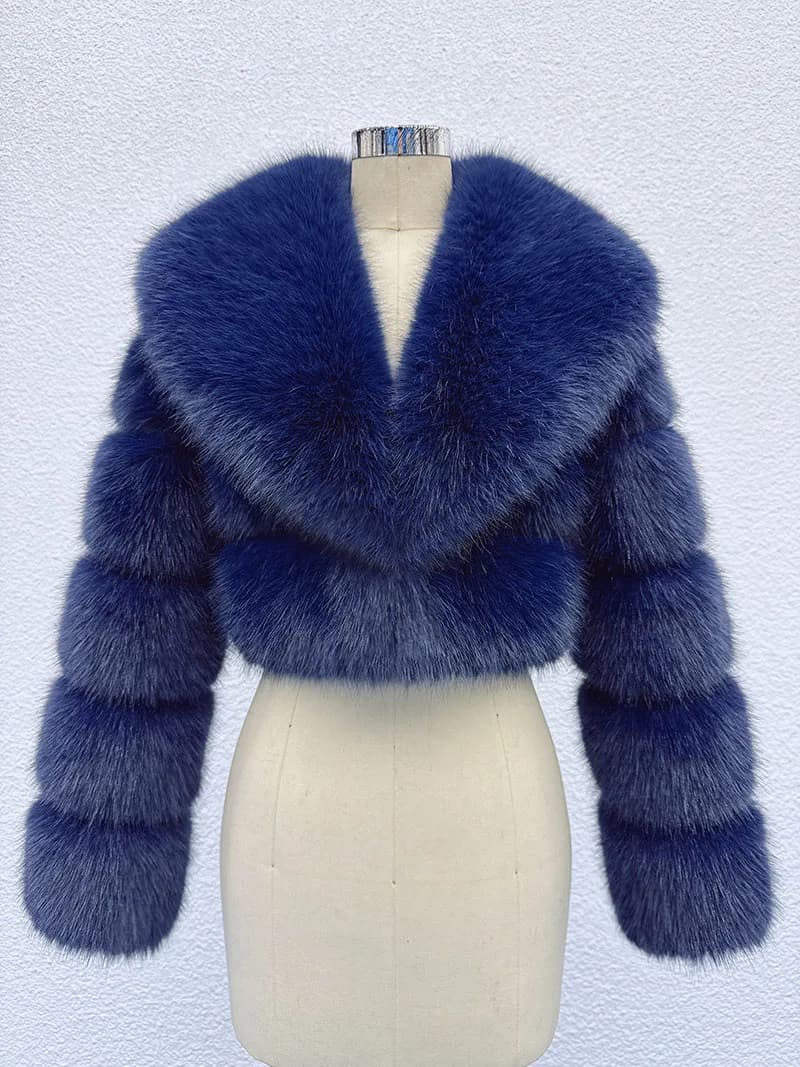 ZADORIN tendance fourrure haut nouveau recadrée fausse fourrure manteau femme vêtements fourrure fau
