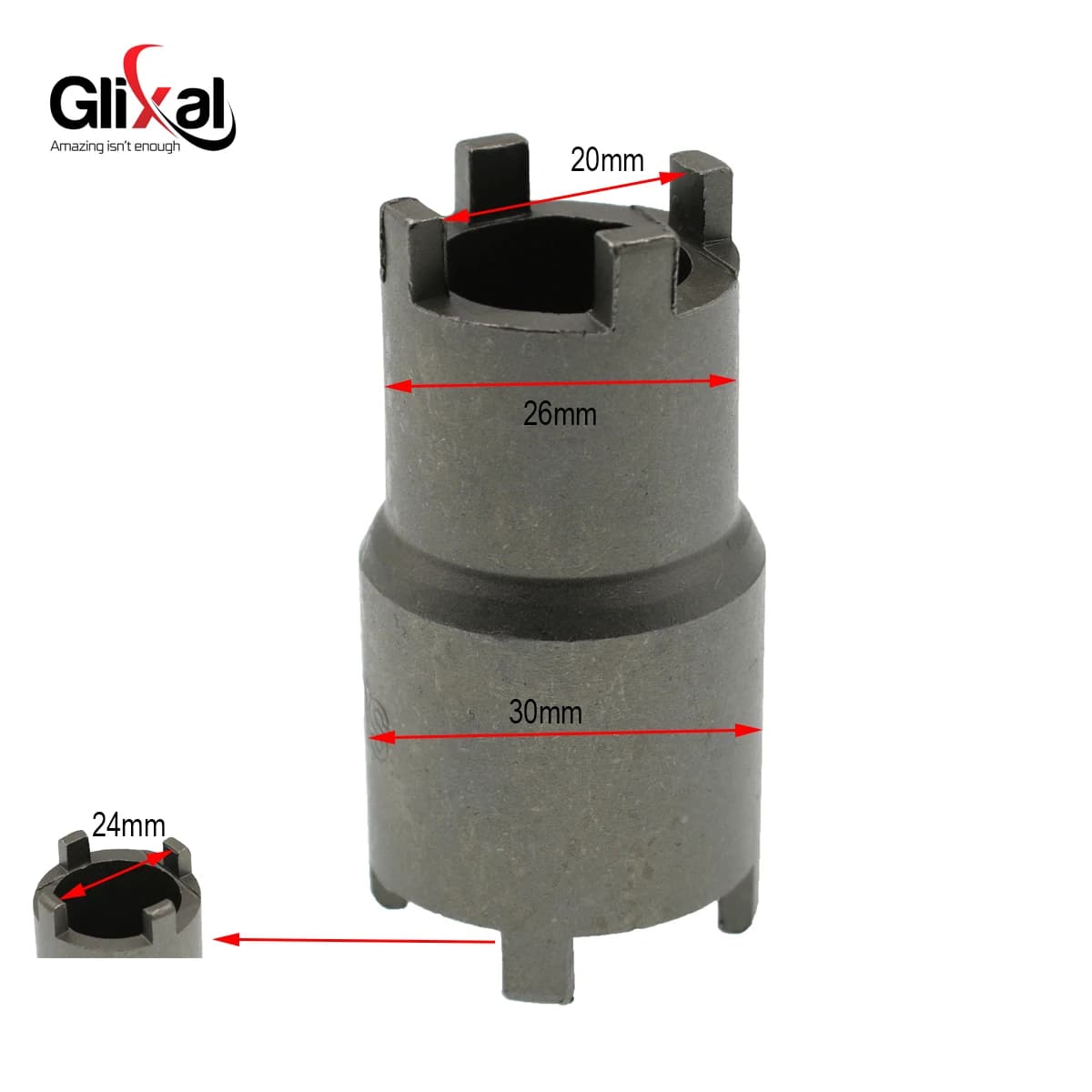 Glixal – outil de démontage d'écrou de verrouillage d'embrayage de 20 et 24mm, clé d'écrou de Spinne