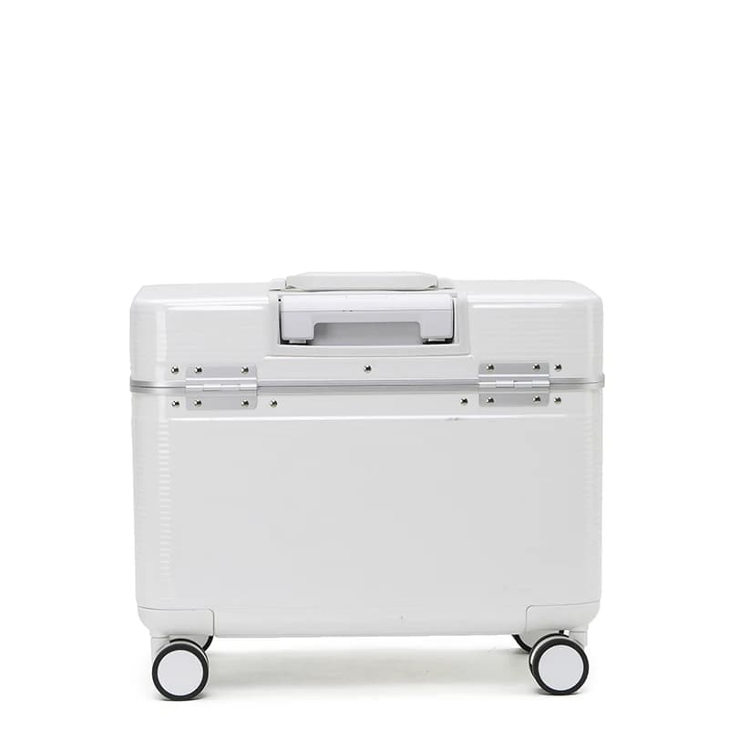 Valise à cadre en alliage d'aluminium, valise à roulettes portable ABS à ouverture supérieure, roues