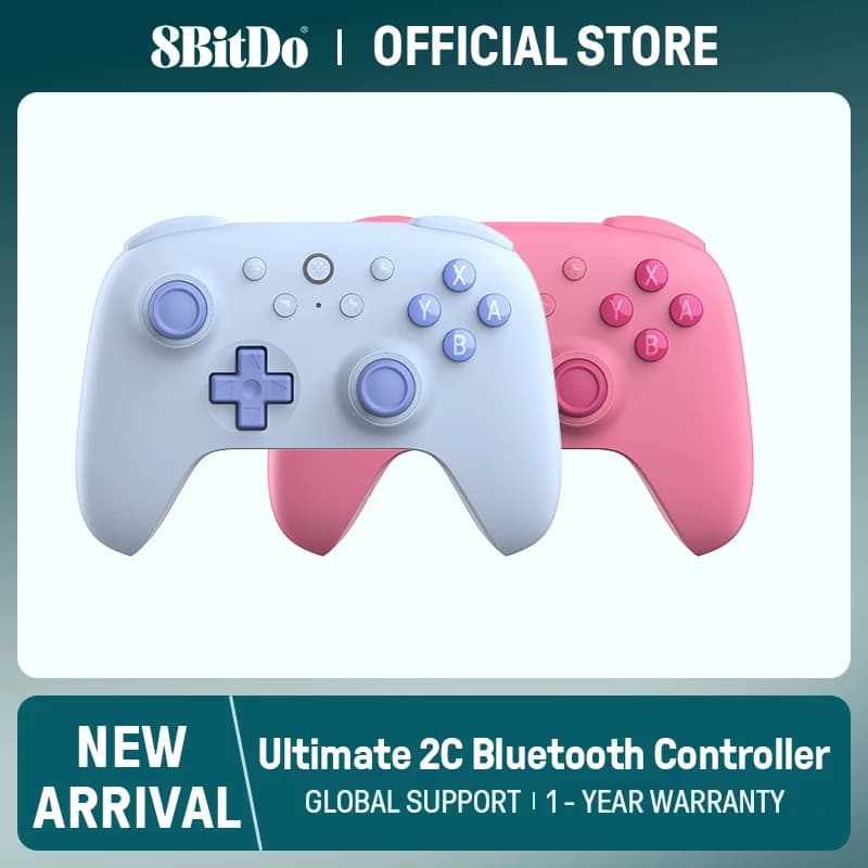 8BitDo - Joysticks à effet Hall sans fil Ultimate 2C, contrôleur de jeu Bluetooth pour Nintendo swit