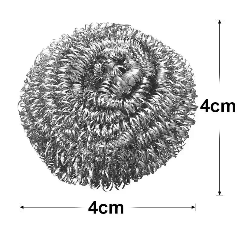 Brosse à boule métallique en acier inoxydable 50/1x, pour la vaisselle, les Pots, les poêles, le net