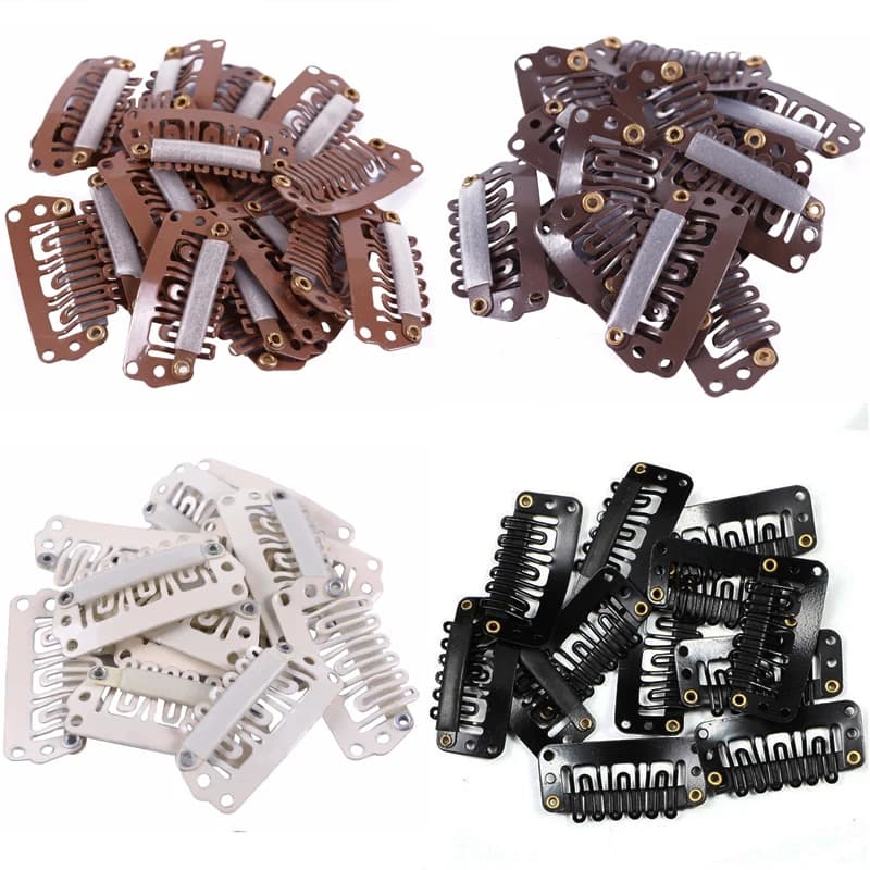 50/30/10 pièces offre spéciale perruque peigne Clips Extension Clips Snap cheveux Extension Clips po