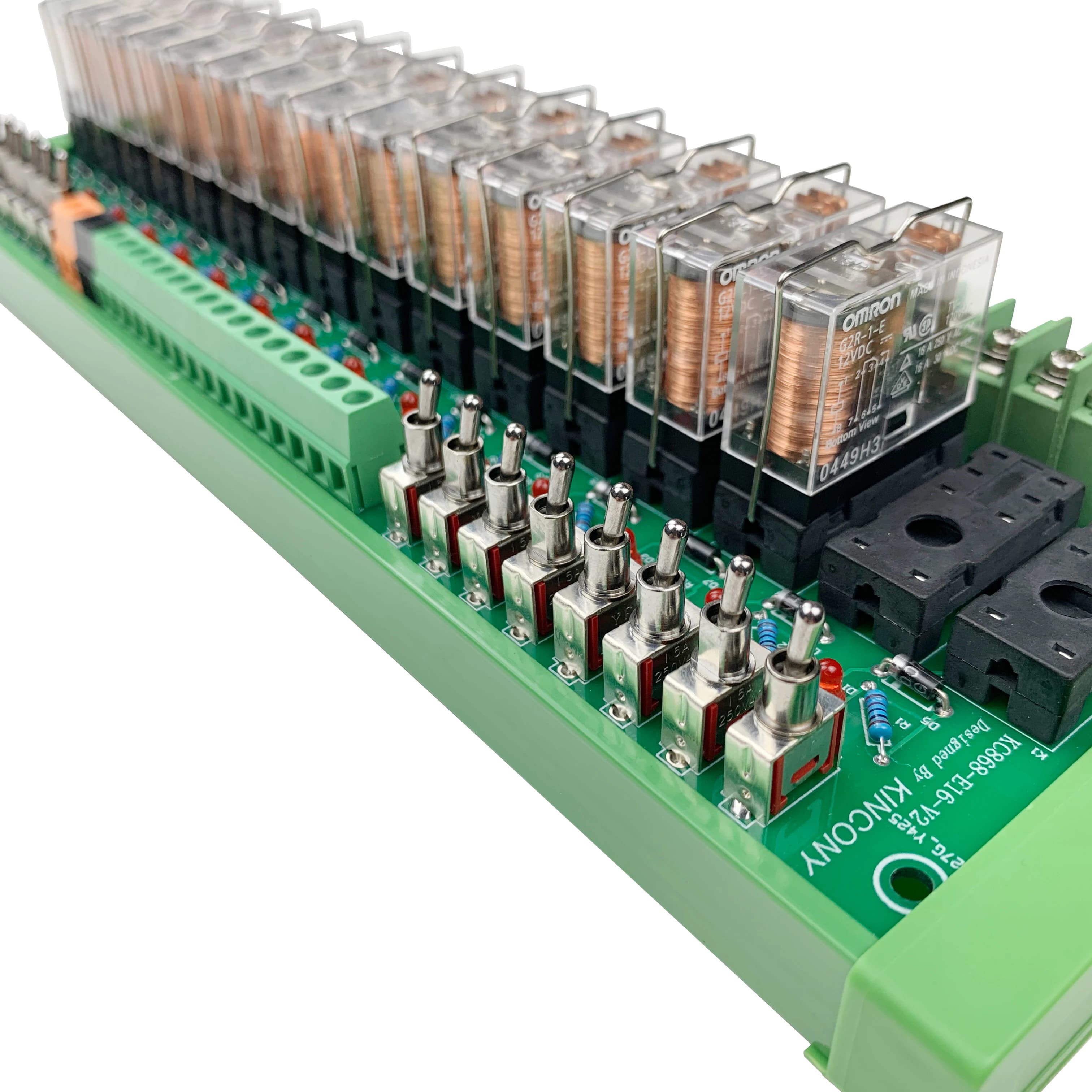 KC868-E16V2 16A DIN Rail cite Tech Board Terminal Avec Manuel Bouton De Commande Clavier