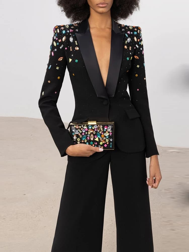 Ensemble de costume de mode de haute couture 2026, nouvelle collection, pour femmes, coupe ajustée, 