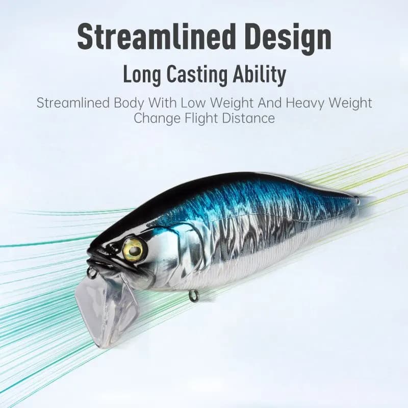 I-JACK Minnow leurres de pêche 107.7mm 30g flottant natation haute qualité appâts durs système de br