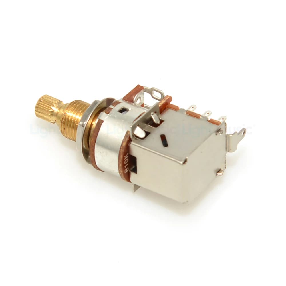 Potentiomètre de guitare Push Pull A250K B250K A500K B500K 18mm, 1 pièce, arbre en laiton, Pot de co