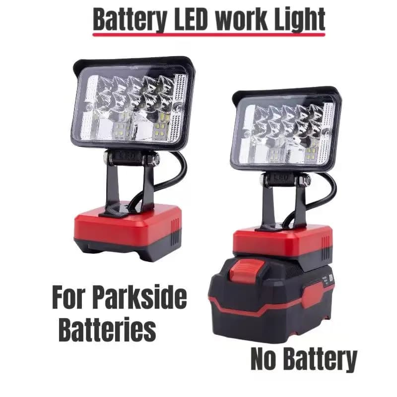 Projecteur de lampe de travail LED, lanterne Portable avec USB de Type C pour équipe Lidl Parkside X